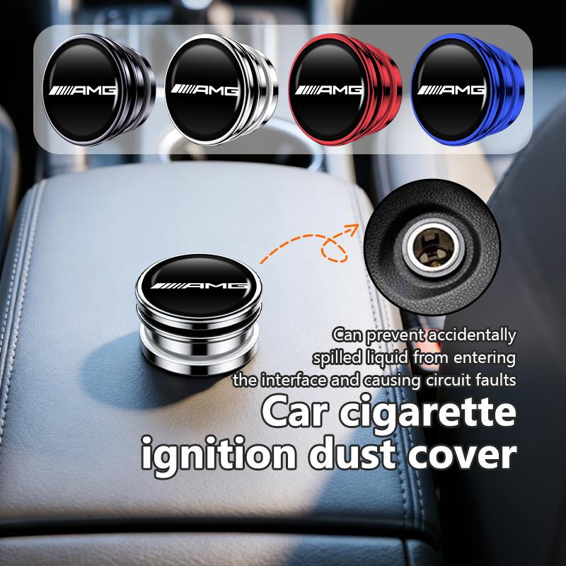 BKS2 Universal Car Cigarette Lighter Dust Proof Cover Cap Accessories For Mercedes Benz AMG A B C E S G Class A180 CLK CLA GLE GLC