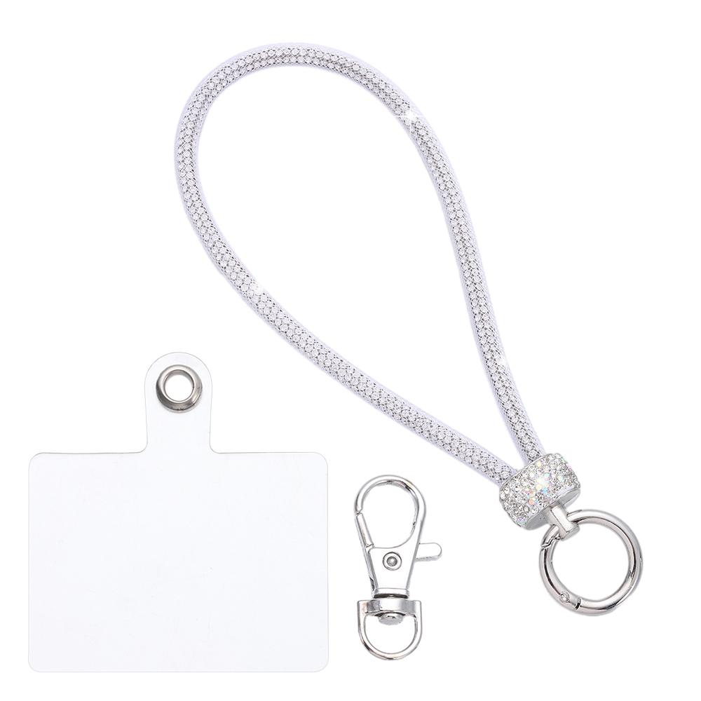 Блестящий Стразы Шнурок для Телефона Телефон Алмазный Кристалл Ремешки на Запястье Брелок Подвесной Шнурок от Потери