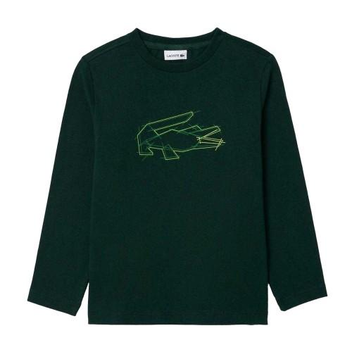 Lacoste Childrens/Kids Crocodile Print Heavy Cotton T-Shirt