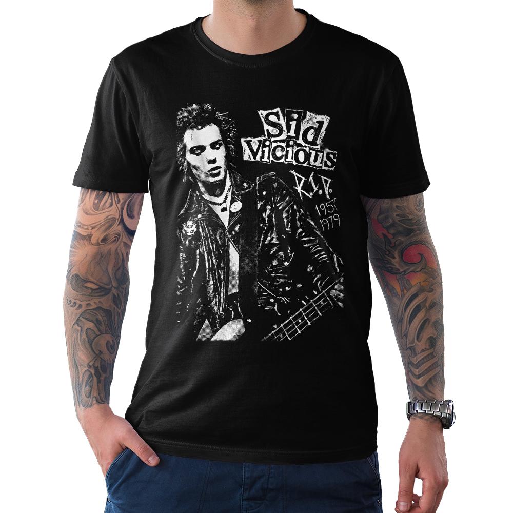 Футболка Sid Vicious RIP, мужские и женские размеры