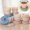Outdoor Retractable Travel Coffee Cup Wheat Straw Made Telescopic Folding Teacups Portable Activities Folding Water Cups