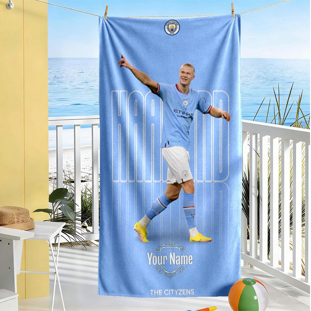 Haaland Customize Your Name Beach Towel Super Soft Absorbent Portable for SwimmingBeachCamping Travel Beach AccessoriesGym