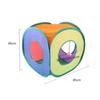 Веселый кошачий радужный туннель внутри складной куб кошачья палатка игрушка для котенка маленькая собака играющая тренировочная палатка домик интересный туннель для питомца игрушка