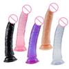 J19 Bestseller Female Masturbator Realistic Dildo No Egg Transparent Small Penis Adult Sex Toy