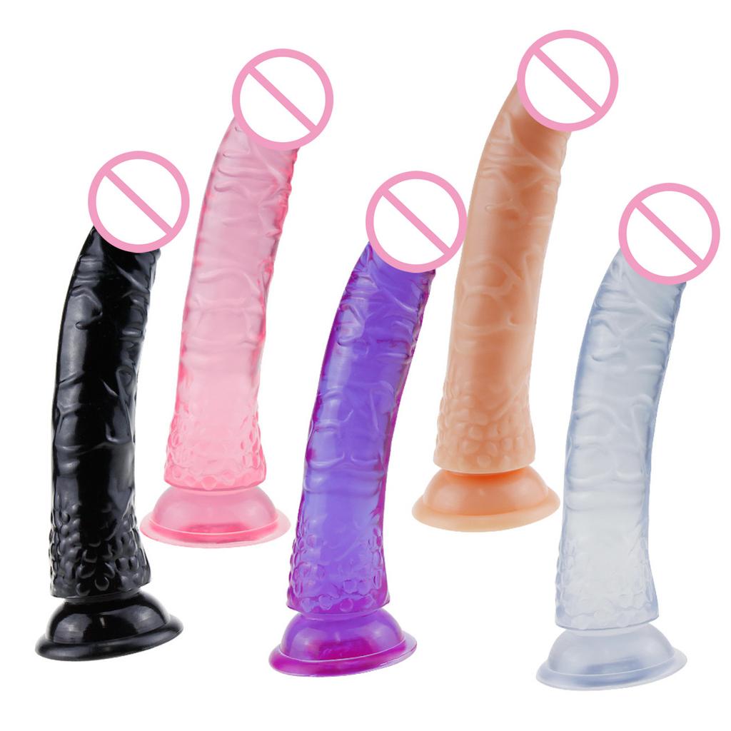 J19 Bestseller Female Masturbator Realistic Dildo No Egg Transparent Small Penis Adult Sex Toy