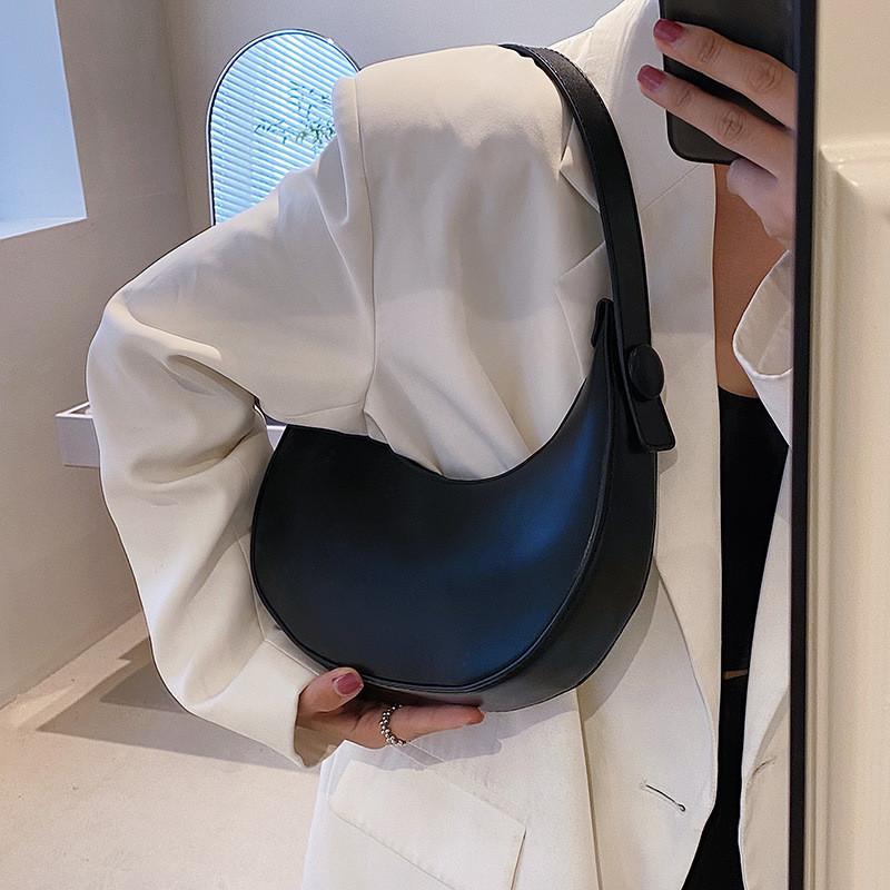 2023 New Fashion Retro Small Bag For Women Urban Minimalist Style Pu Shoulder Bag