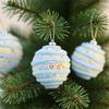 12Pcs Macaron Color Hanging Balls for Christmas Tree Foam Christmas Spheres Pendant  for Home