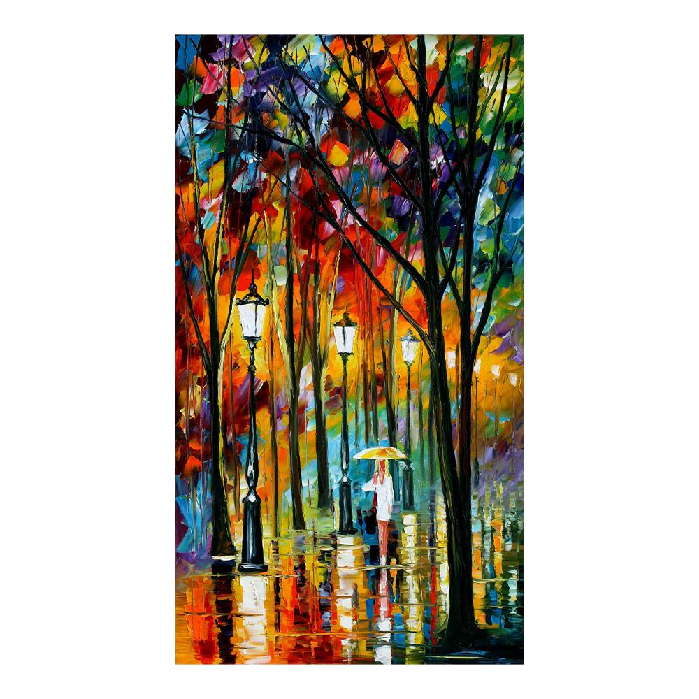 Современная абстрактная эстетика Настенное искусство Цветной лист Дерево HD Масло на холсте Постеры и принты Украшение для дома Спальни Гостиной Подарок