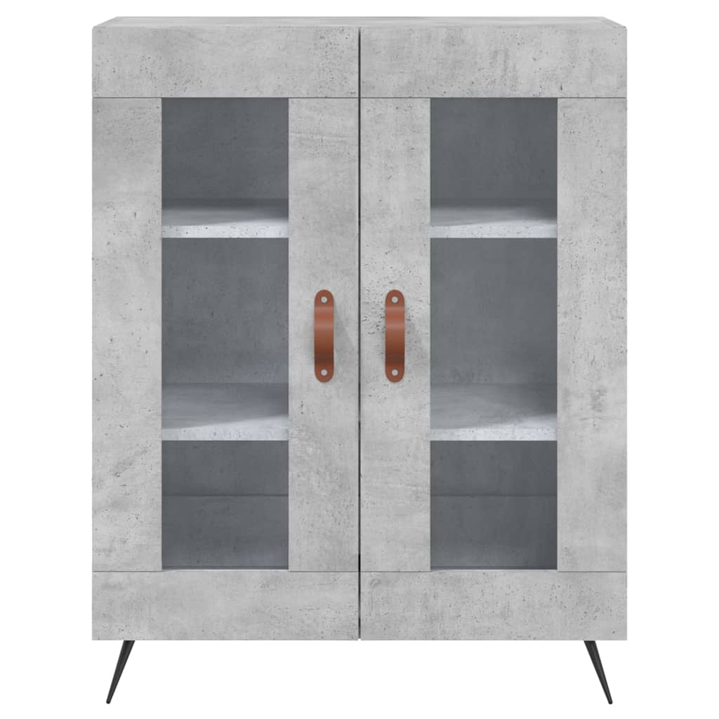 Highboard Concrete Grey 69.5 x 34 x 180 cm Engineered Wood
