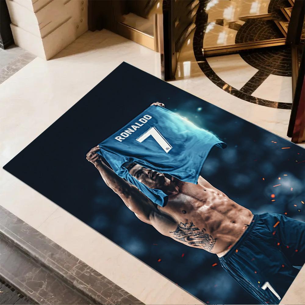 Ronaldo's Number Seven Jersey Area Rug Design for Dining Room Foyer Outdoor Playrooms Anti-slip Rug Office home decor