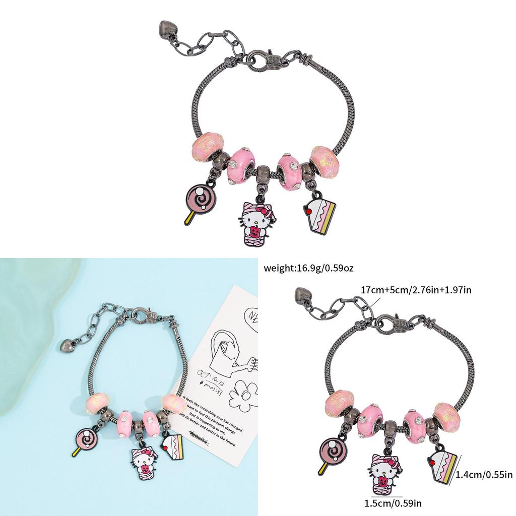 Hello Kitty Jewelry Bracelet With Zinc Alloy Material For Gift Giving In Spring 2025