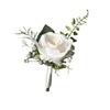 Artifical Groom Boutonniere Flowers Silk Roses Flower Corsage Elegant Wrist Corsage  for Mensuit