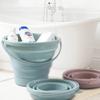 New 5L Folding Silicone Water Bucket Portable Camping Supplies For Outdoor Tourism Floor Washing Car Fishing Home Garden Bucket