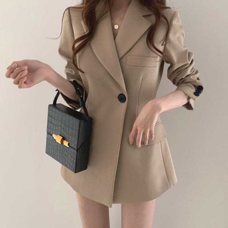 2025 Women's Korean Style Loose Fit Spring/Autumn Suit Jacket