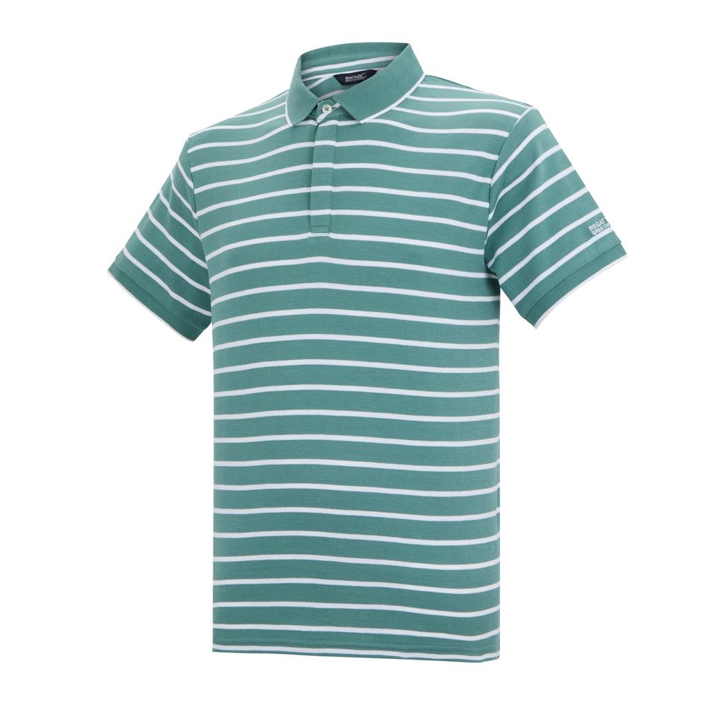 Regatta Mens Tiver Striped Polo Shirt