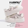 Глобальные маленькие белые туфли Xiaoxiangfeng на толстой подошве, осень 2025 года, новые популярные универсальные туфли для сноуборда на мягкой подошве для студентов ZHQ3352