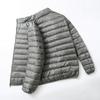 Man Stand-up Soft Down Jacket Matt Waterproof Fabric Jackets Seamless Winter Autumn Warm Outerwear Coat Blazer