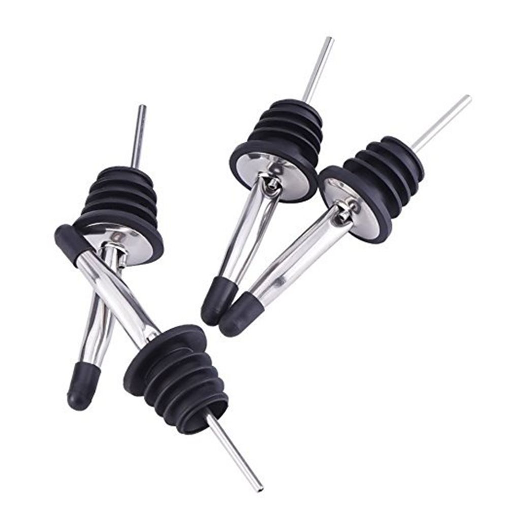 1/3PCS New Liquor Dispenser Wine Pourer Spout Stopper Stainless Steel Bottle Cap