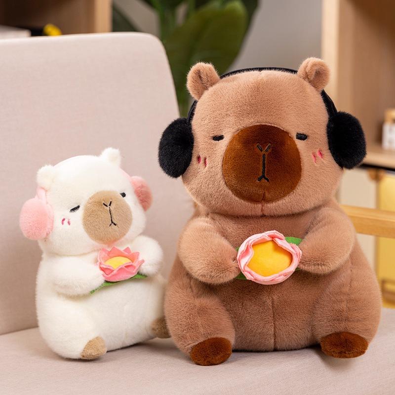 The New Capybara Doll Kapibara Is Calm and Dolphin Creative White-faced Monk Monkey Plush Toy