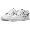 Nike Court Vision Low Premium Круглый носок Удобные Теплые Нескользящие Низкие Кеды для Скейтбординга Женские кроссовки Белый FZ0637-100