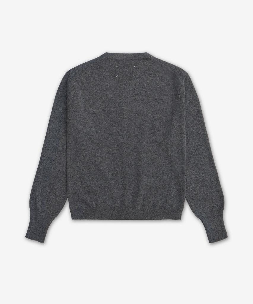 Maison Margiela V-Neck Cardigan - Dark Gray / S51Hp0026M13225859M