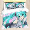 Комплект пододеяльника Hatsune Miku Одеяло Постельное белье 3D Детский постельный комплект 3 предмета 1 пододеяльник Кинг-сайз