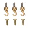 3 комплекта гирь для часов, крючки для корпуса, латунный корпус, открытый крюк и болт для старинных напольных часов