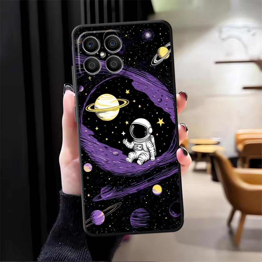 Чехол для Honor X9a X7 90 8X 70 X8 200 400 Lite X5b X6 Magic5Lite Funda Чехол для телефона Мультяшный Астронавт