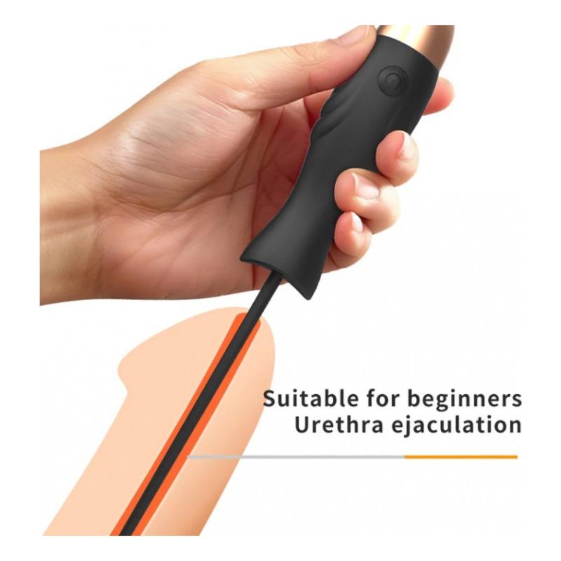 Мужские Игрушки для Взрослых Уретральный Катетер для Циркуляции Вибратор USB Перезаряжаемый Силиконовый Вибрирующий Уретральный Массажер Простаты Мастурбатор