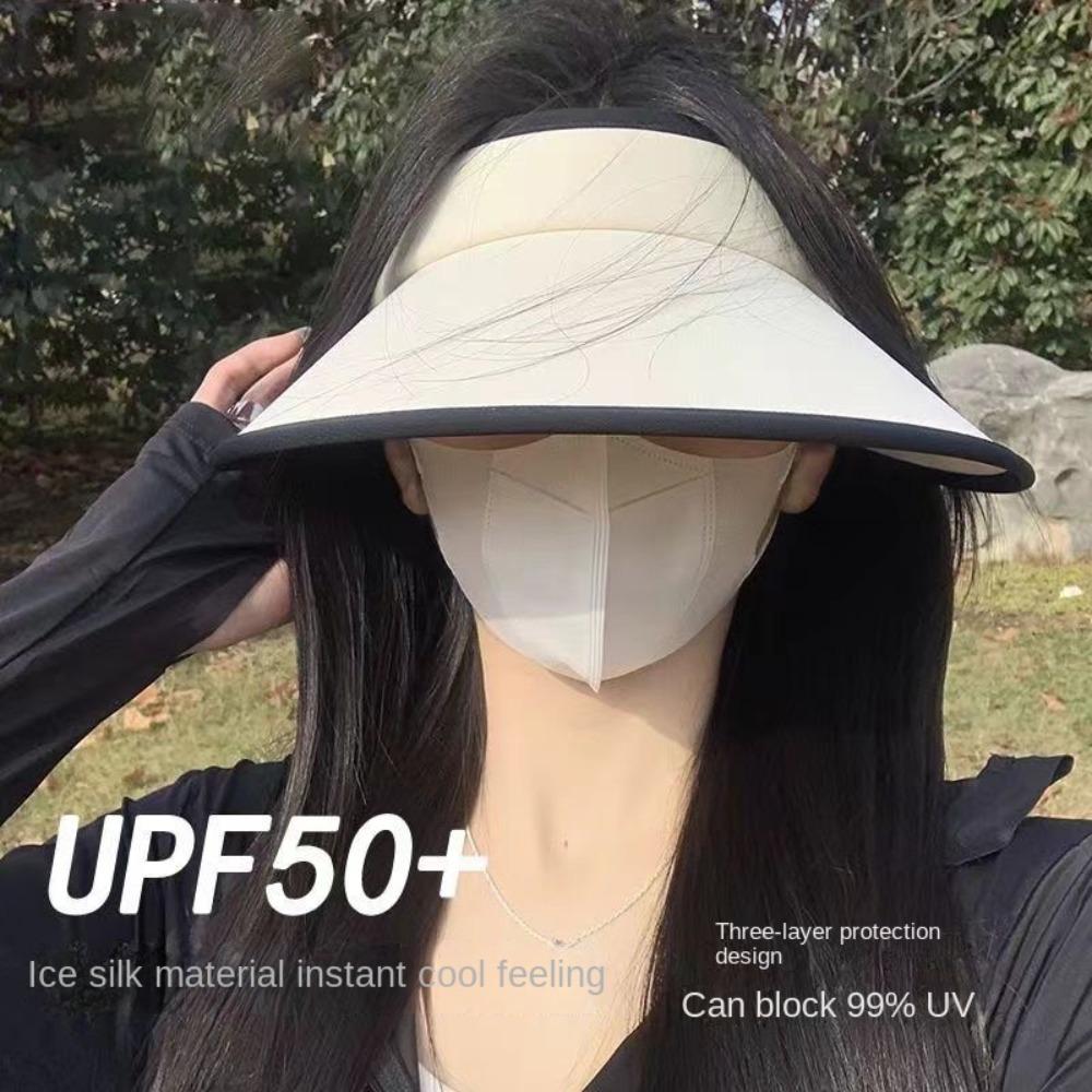 Солнцезащитная шляпа с защитой от ультрафиолета, устойчивая к ультрафиолетовому излучению, пустая шляпа-цилиндр, портативная солнцезащитная шляпа для лета