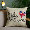 Бренд S-Save The Queen Наволочка для подушки Плюшевая ткань Мягкая Двусторонняя печать Невидимая молния Чехол для диванной подушки Домашний декор