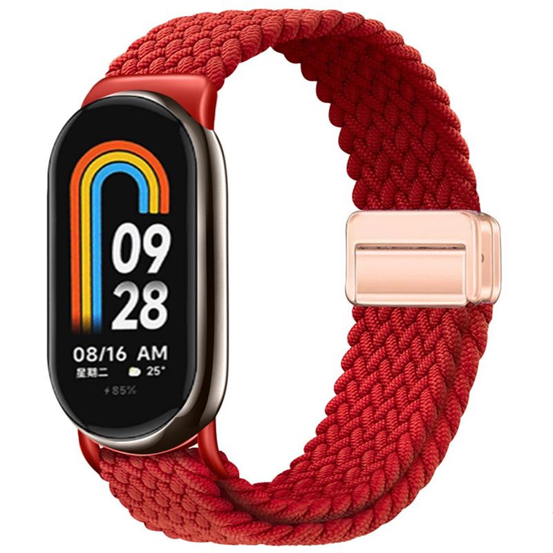 Для Xiaomi Mi Band 10 ремешок Аксессуары дышащий нейлон Магнитный плетеный Браслет ремень pulseira correas для Xiaomi Mi band 9 8