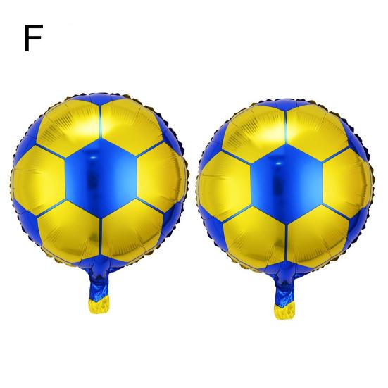 2 шт. Фестивальные воздушные шары Надувные Легкие Несколько узоров с мячами Многостильные Многоразовые Украшения Алюминиевые Спортивной тематики Счастливые Фестивальные воздушные шары