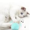 Умные игрушки для кошек интерактивный мяч плюшевый электрический кошачий мятный обучающий мяч для котят звуковые игрушки для животных пищащая игрушка-мяч