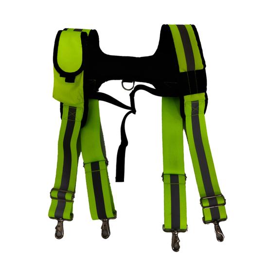 Подтяжки для рабочего инструмента, пояс для строительного инструмента электрика с регулируемыми ремнями и съемным держателем для карандашей для телефона, уменьшают стресс