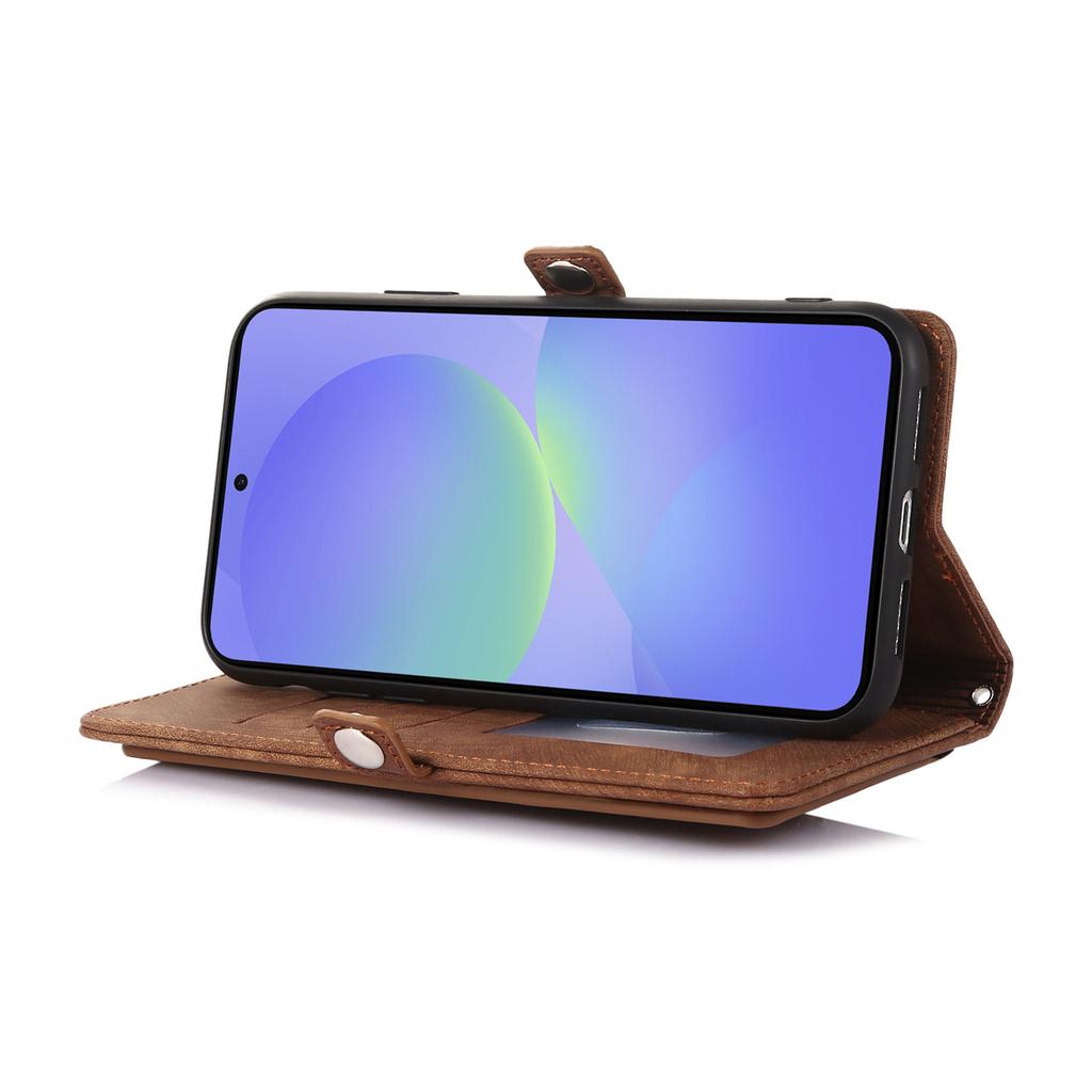 Magnetic Phone Case for Google Pixel 10 Pro XL Pixel9 9A 8 8A 7 7A 6 6A Zipper Lanyard Plain Leather Card Holder Wallet Cover