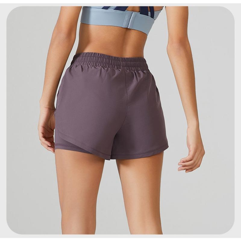 Летние женские спортивные шорты, быстросохнущие, дышащие, свободные, для занятий йогой и фитнесом, антибликовые, для марафона, бега