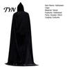Masquerade Party Outfit Prop Unisex Adults Hooded Cloak, Velvet Vampire Wizard Cape, Renaissance Halloween Cloak with Hood Medieval Costume for Witch
