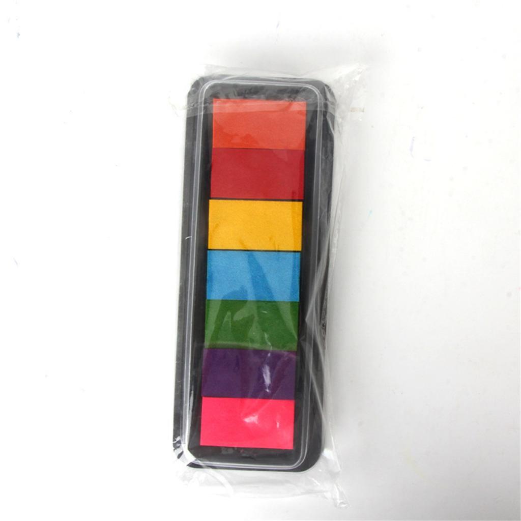 Kindergarten Creative Finger Paint Ink Pad Diy Printing Station 7 Colours Kids Finger Pad Drawing Toys 2ml