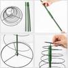 Sturdy Spiral Plant Trellis Support Stable Versatile Vines Flowers Metal Rack for Indoor Outdoor Gardens