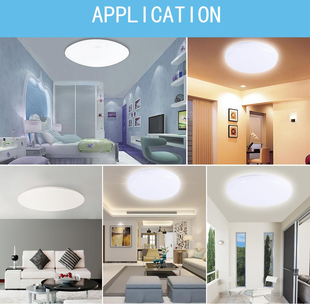 Современные светодиодные потолочные светильники 50 Вт, 30 Вт, 20 Вт, 15 Вт, потолочные светильники, энергосберегающие панельные светильники, лампы 220 В, 230 В, поверхностное крепление для гостиной, ванной комнаты, домашнее освещение