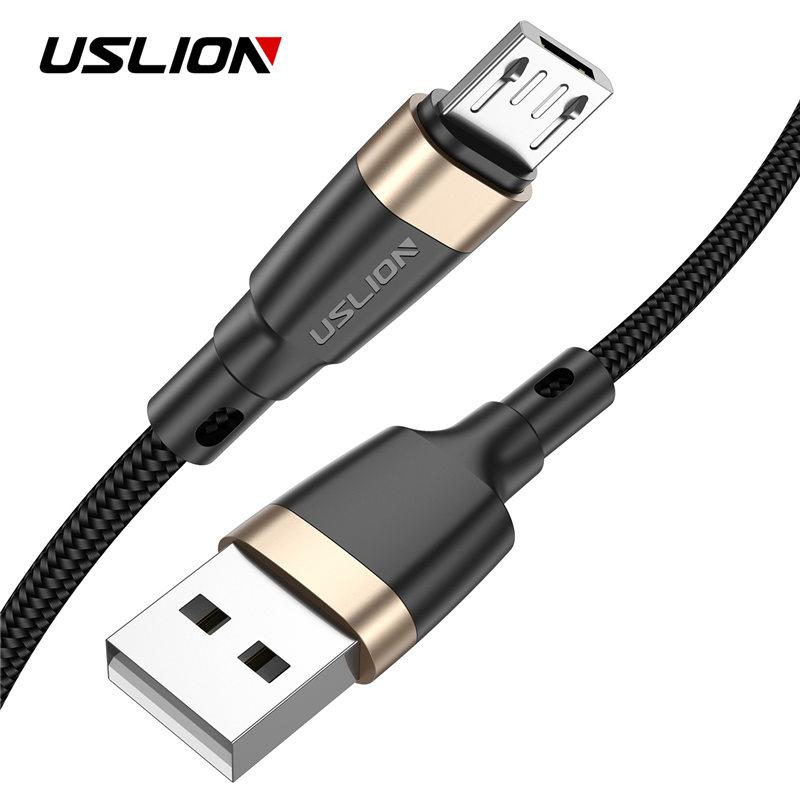 USLION Micro USB Cable Fast Charging 3A Microusb Cord For Samsung Xiaomi Android Phone Usb Charger
