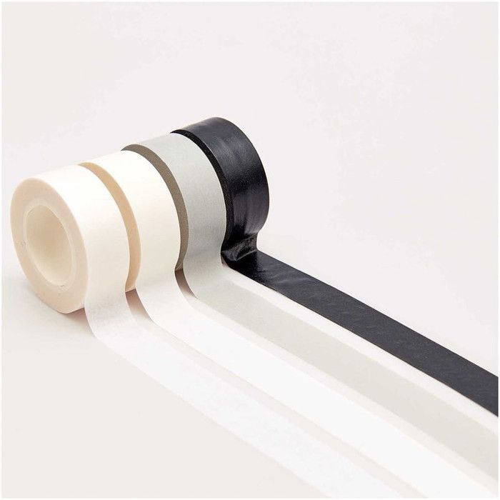4 Masking Tapes - noir & blanc
