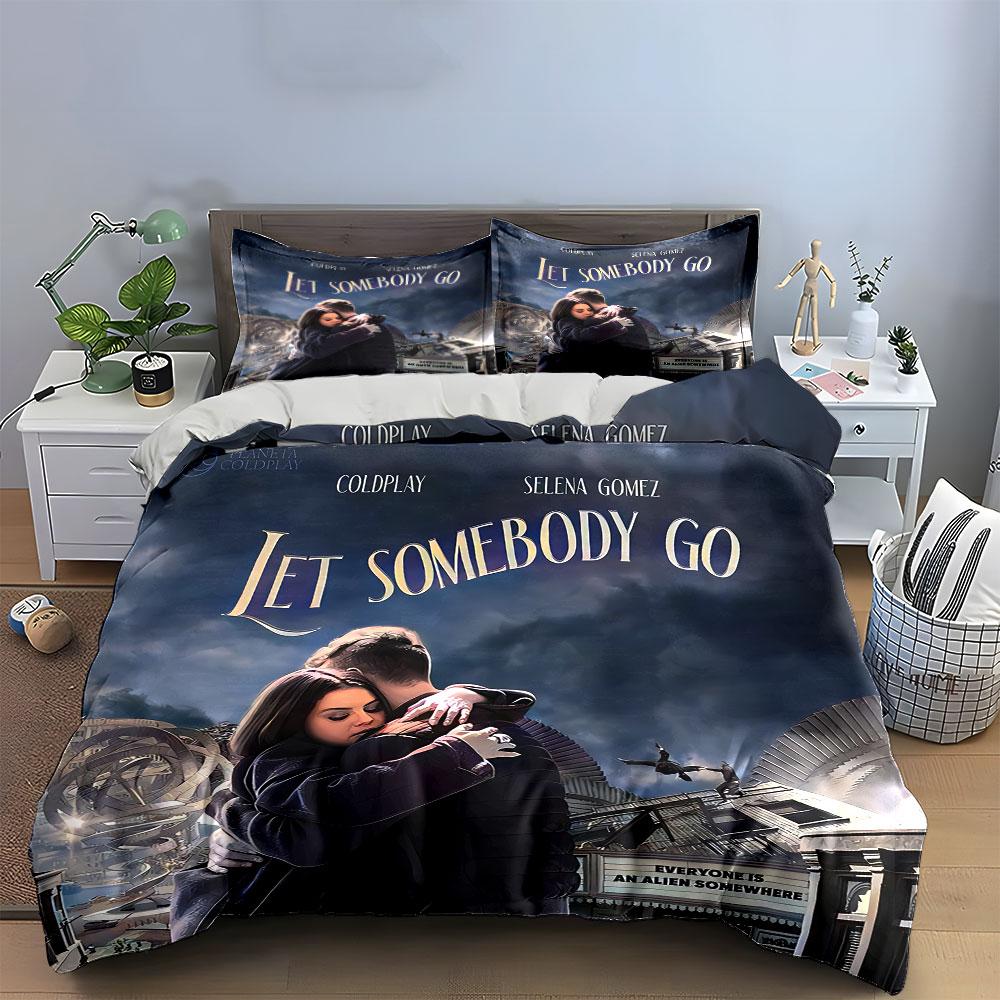 Couple Embrace Cityscape Artwork Bedding Duvet Cover Set Duvet Cover Pillowcases (1*Duvet Cover 2*Pillowcases, without duvet insert)