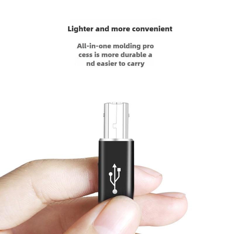 Адаптер USB Type-C (мама) на USB-B (папа) USB 2.0 Адаптер для принтера, пианино, клавиатуры, факса, сканера, MIDI-интерфейса
