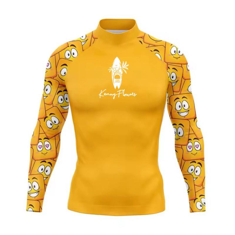 UV Protection Quick-Dry Printed Rash Guard Surfing Snorkeling Swimming Unisex Adult Beachwear