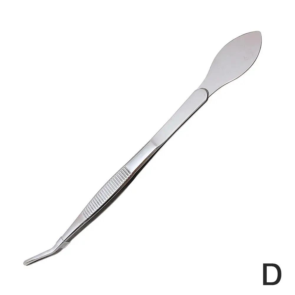 Грабли для корней из нержавеющей стали марки 304 2 в 1 с пинцетом для бонсай с эргономичной ручкой, инструмент для обработки почвы и создания суккулентов I1V0