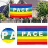 Colorful Peace Flag Polyester Pacifist Flag 90 X 145 Cm Peace Banner Flags for Garden Balcony