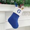 Christmas Stockings Small Embroidered Letter Knitted Xmas Hanging Stocking Decorations Christmas Party Decor