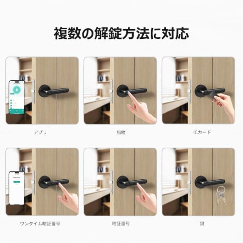 Chatlock HM Compatible Smart Lock, No Installation Required, Aftermarket Auto-Lock for Entryway, Electronic Lock, Professional, Fingerprint Authentica